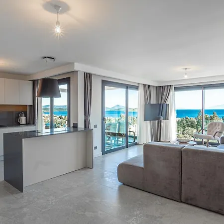 Brand New Flat 3Br With A Perfect View Of Yahsi 公寓 博德鲁姆
