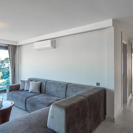 公寓 Brand New Flat 3Br With A Perfect View Of Yahsi 博德鲁姆