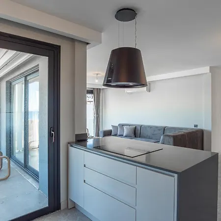 公寓 Brand New Flat 3Br With A Perfect View Of Yahsi 博德鲁姆